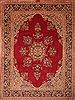 Kerman Red Hand Knotted 910 X 131  Area Rug 100-23779 Thumb 0