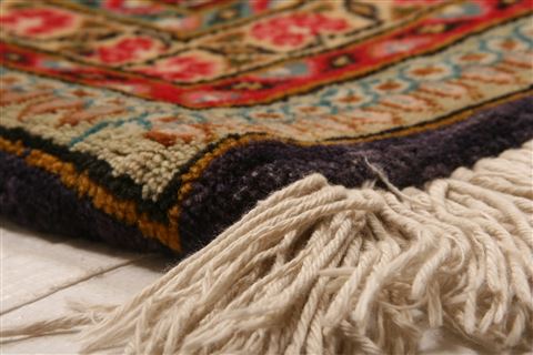 Tabriz Red Hand Knotted 96 X 127 Area Rug 100-23781 Image 9