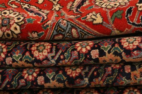 Tabriz Red Hand Knotted 99 X 128 Area Rug 100-23782 Image 6