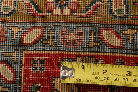 Tabriz Red Hand Knotted 99 X 128 Area Rug 100-23782 Image 7