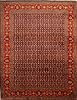 Tabriz Red Hand Knotted 99 X 128  Area Rug 100-23782 Thumb 0