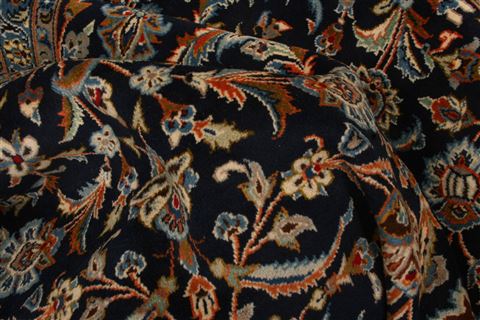 Kashan Blue Hand Knotted 910 X 138 Area Rug 100-23794 Image 2