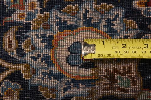 Kashan Blue Hand Knotted 910 X 138 Area Rug 100-23794 Image 6