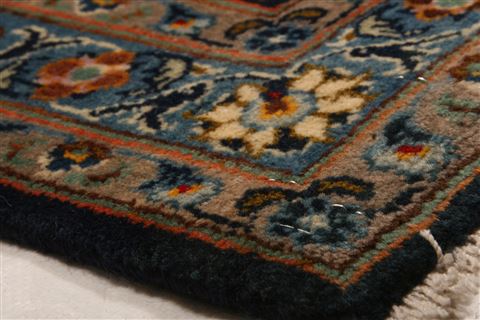 Kashan Blue Hand Knotted 910 X 138 Area Rug 100-23794 Image 8