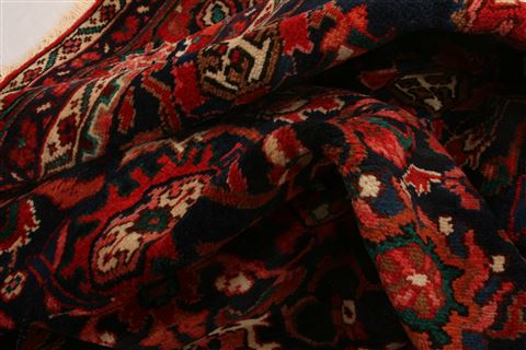 Heriz Blue Hand Knotted 109 X 132 Area Rug 100-23795 Image 2