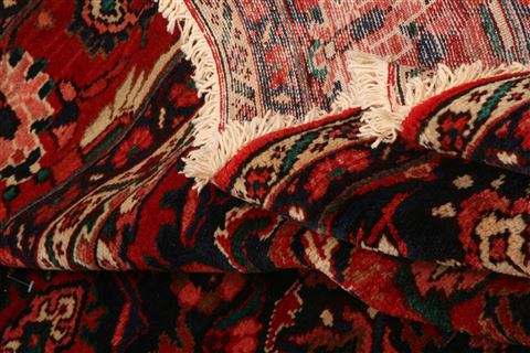 Heriz Blue Hand Knotted 109 X 132 Area Rug 100-23795 Image 5