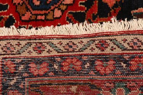 Heriz Blue Hand Knotted 109 X 132 Area Rug 100-23795 Image 8