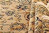 Kashan Beige Hand Knotted 101 X 136  Area Rug 100-23797 Thumb 4