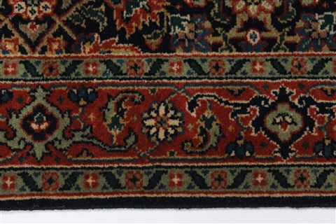Herati Blue Runner Hand Knotted 27 X 97 Area Rug 250-23802 Image 2
