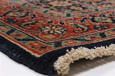 Herati Blue Runner Hand Knotted 27 X 97 Area Rug 250-23802 Image 5