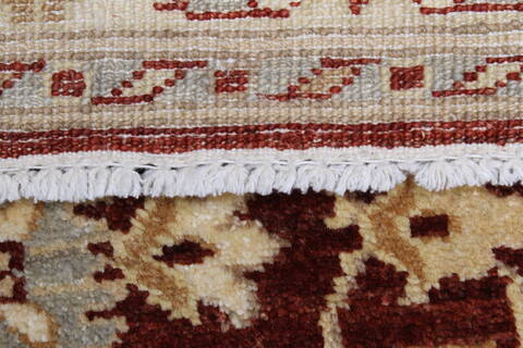Pishavar Red Runner Hand Knotted 28 X 911  Area Rug 250-23803 Image 2