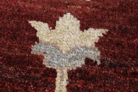 Pishavar Red Runner Hand Knotted 28 X 911  Area Rug 250-23803 Image 8