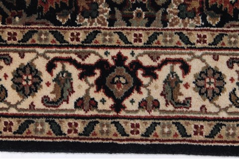 Herati Black Runner Hand Knotted 27 X 102 Area Rug 250-23804 Image 8