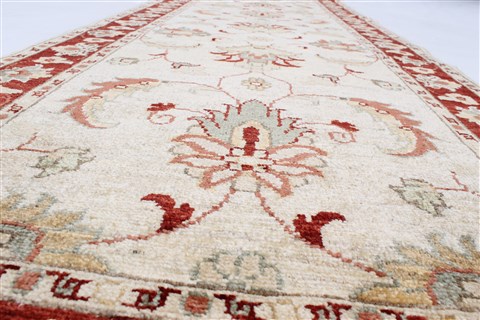 Chobi Beige Runner Hand Knotted 28 X 911 Area Rug 250-23808 Image 5