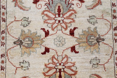Chobi Beige Runner Hand Knotted 28 X 911 Area Rug 250-23808 Image 7