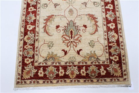 Chobi Beige Runner Hand Knotted 28 X 911 Area Rug 250-23808 Image 8