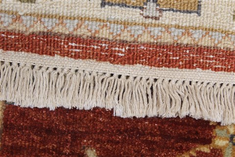 Ziegler Brown Runner Hand Knotted 26 X 102 Area Rug 250-23809 Image 15