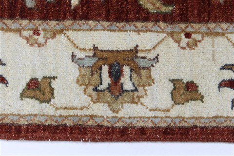 Ziegler Brown Runner Hand Knotted 26 X 102 Area Rug 250-23809 Image 17