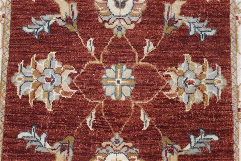 Ziegler Brown Runner Hand Knotted 26 X 102 Area Rug 250-23809 Image 18