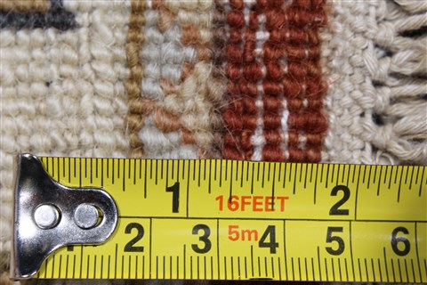 Ziegler Brown Runner Hand Knotted 26 X 102 Area Rug 250-23809 Image 1