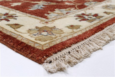 Ziegler Brown Runner Hand Knotted 26 X 102 Area Rug 250-23809 Image 20