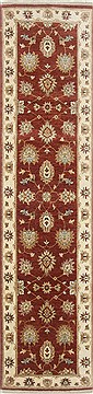 Ziegler Brown Runner Hand Knotted 2'6" X 10'2"  Area Rug 250-23809