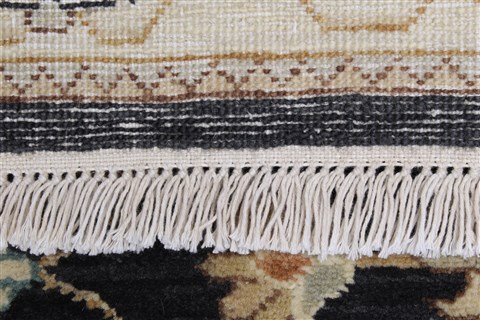 Ziegler Black Runner Hand Knotted 26 X 102 Area Rug 250-23811 Image 2