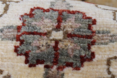 Pishavar Beige Runner Hand Knotted 28 X 98 Area Rug 250-23815 Image 9