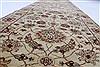 Kashan Beige Runner Hand Knotted 26 X 101  Area Rug 250-23817 Thumb 4