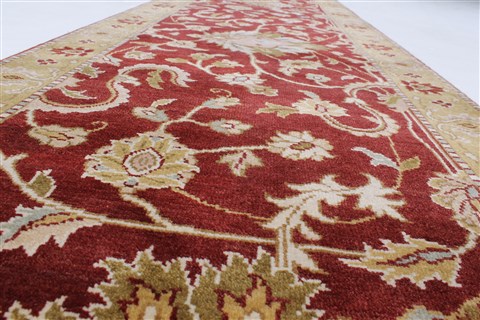 Chobi Red Runner Hand Knotted 28 X 99 Area Rug 250-23818 Image 4