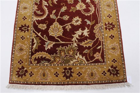 Chobi Red Runner Hand Knotted 28 X 99 Area Rug 250-23818 Image 7