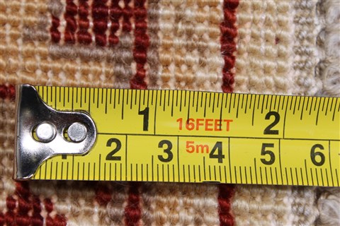 Pishavar Beige Runner Hand Knotted 24 X 108  Area Rug 250-23820 Image 10