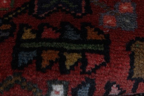Karajeh Red Runner Hand Knotted 35 X 96 Area Rug 250-23835 Image 10