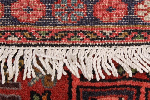 Karajeh Red Runner Hand Knotted 35 X 96 Area Rug 250-23835 Image 1