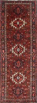 Persian Karajeh Red Runner 10 to 12 ft Wool Carpet 23835