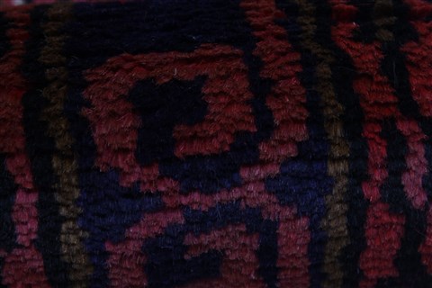 Karajeh Red Runner Hand Knotted 27 X 124 Area Rug 250-23840 Image 10