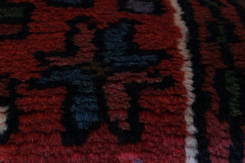 Karajeh Red Runner Hand Knotted 27 X 124 Area Rug 250-23840 Image 9
