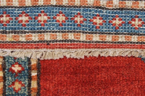 Kazak Red Runner Hand Knotted 30 X 911 Area Rug 250-23846 Image 12