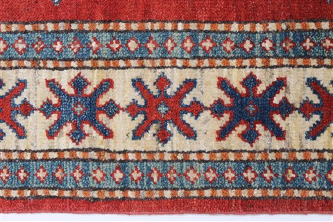 Kazak Red Runner Hand Knotted 30 X 911 Area Rug 250-23846 Image 3