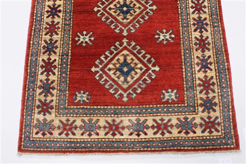 Kazak Red Runner Hand Knotted 30 X 911 Area Rug 250-23846 Image 5