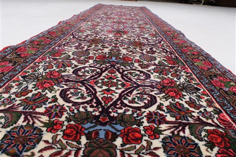 Bidjar Beige Runner Hand Knotted 211 X 133 Area Rug 250-23850 Image 1