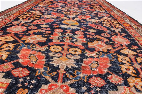 Malayer Blue Runner Hand Knotted 33 X 910 Area Rug 250-23854 Image 3