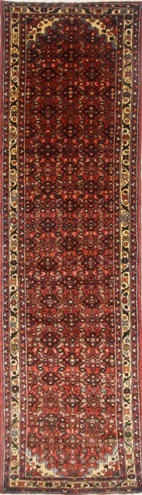 Hamedan Purple Runner Hand Knotted 31 X 1011 Area Rug 250-23855 Image 0