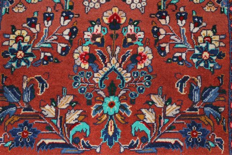 Sarouk Purple Runner Hand Knotted 29 X 134 Area Rug 250-23858 Image 3