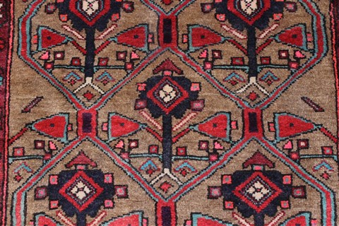 Ghazni Brown Runner Hand Knotted 33 X 135 Area Rug 250-23860 Image 4