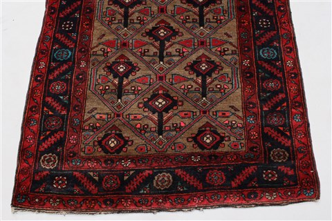 Ghazni Brown Runner Hand Knotted 33 X 135 Area Rug 250-23860 Image 5