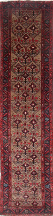 Ghazni Brown Runner Hand Knotted 33 X 135 Area Rug 250-23860 Image 0