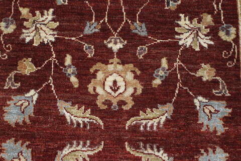 Pishavar Red Runner Hand Knotted 310 X 1211  Area Rug 250-23863 Image 5