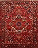 Bakhtiar Red Hand Knotted 97 X 125  Area Rug 100-23864 Thumb 0