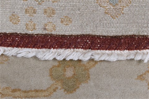 Chobi Beige Runner Hand Knotted 37 X 119 Area Rug 250-23865 Image 13